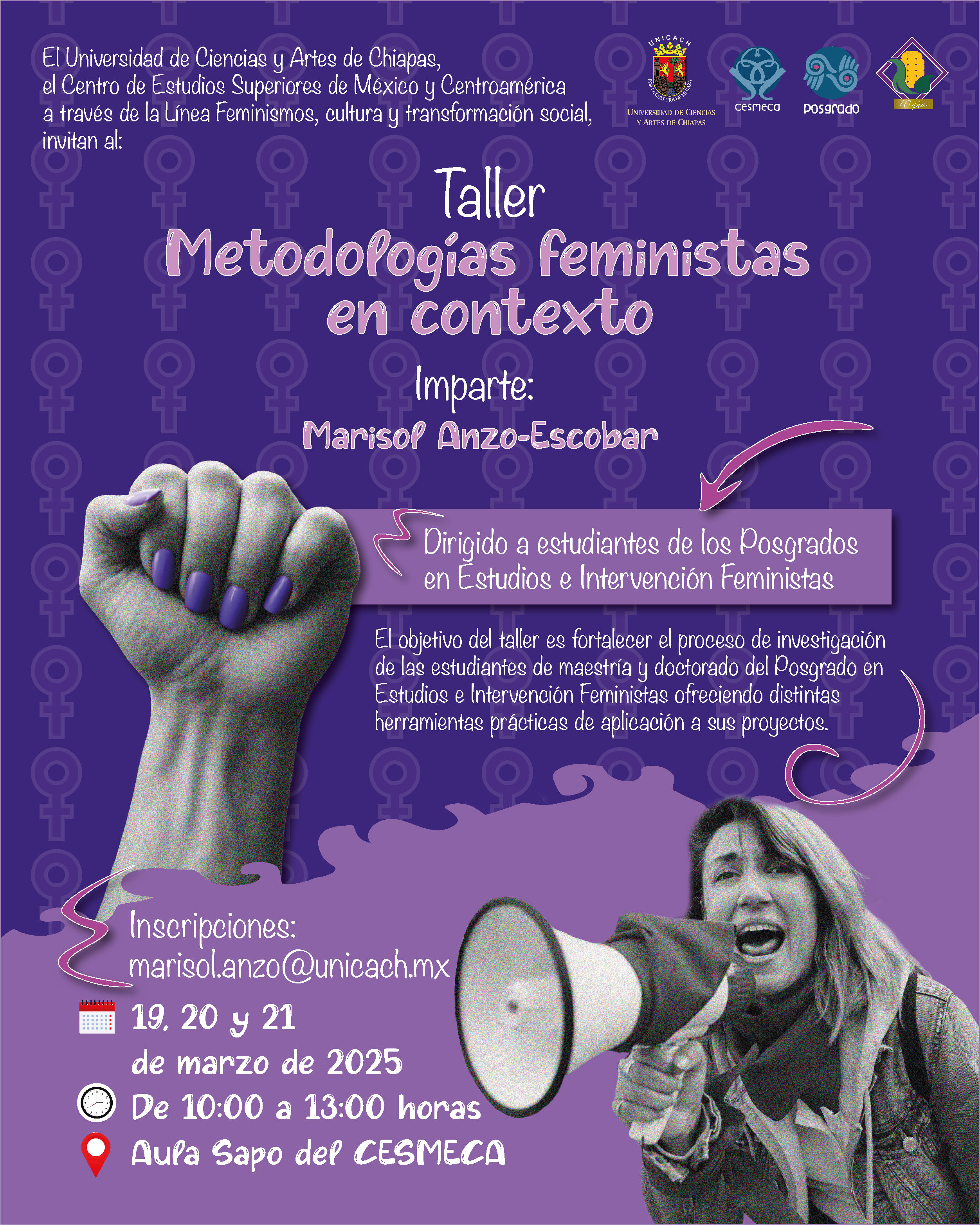 Cartel Taller Metodologias Feministas